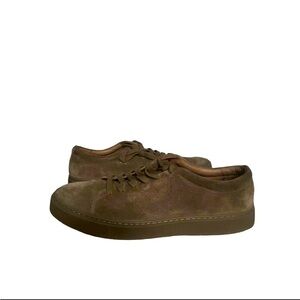 Vince Men's Brown Suede Lace-Up Sneakers Size 10.5M Casual Shoes